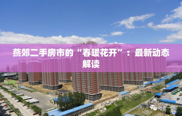 燕郊二手房市的“春暖花开”：最新动态解读
