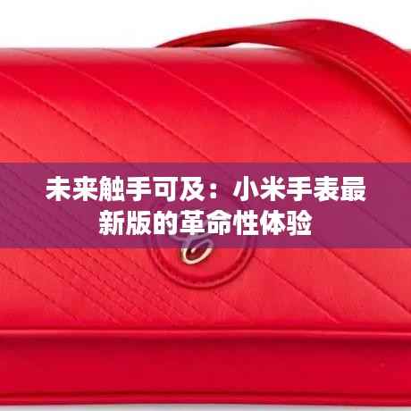未来触手可及:小米手表最新版的革命性体验