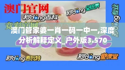 澳门管家婆一肖一码一中一,深度分析解释定义_户外版3.570
