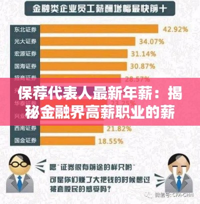 保荐代表人最新年薪:揭秘金融界高薪职业的薪酬现状