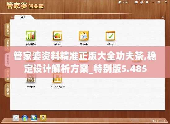 管家婆资料精准正版大全功夫茶,稳定设计解析方案_特别版5.485