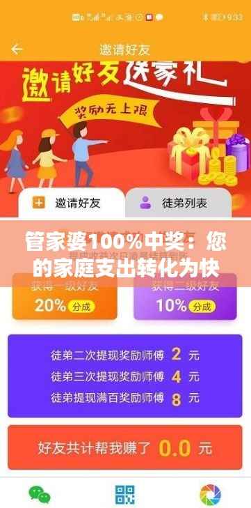 管家婆100%中奖:您的家庭支出转化为快乐源泉