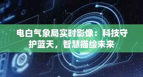 电白气象局实时影像：科技守护蓝天，智慧描绘未来