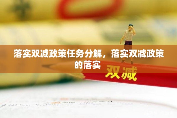 落实双减政策任务分解，落实双减政策的落实 