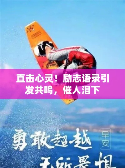 直击心灵！励志语录引发共鸣，催人泪下