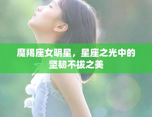 魔羯座女明星，星座之光中的坚韧不拔之美