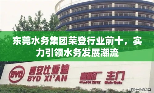 东莞水务集团荣登行业前十,实力引领水务发展潮流