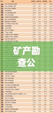 矿产勘查公司排名揭晓,行业影响力榜单重磅出炉!